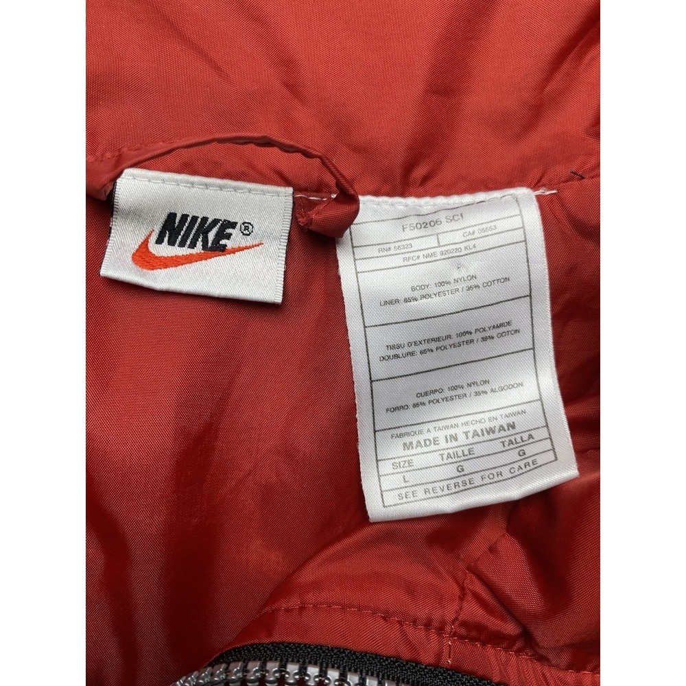 Vintage 90's Nike Color block Windbreaker Jacket Classic Red Full Zip Athletic - Picture 4 of 11